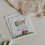 Oh Boy Watercolor Woodland Bear Baby Shower  Napkins