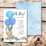 Oh Boy We Can Bearly Wait Baby Shower Invitation