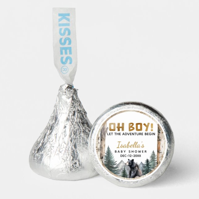 Oh Boy Woodland Bear Adventure Hershey®'s Kisses® (Front)
