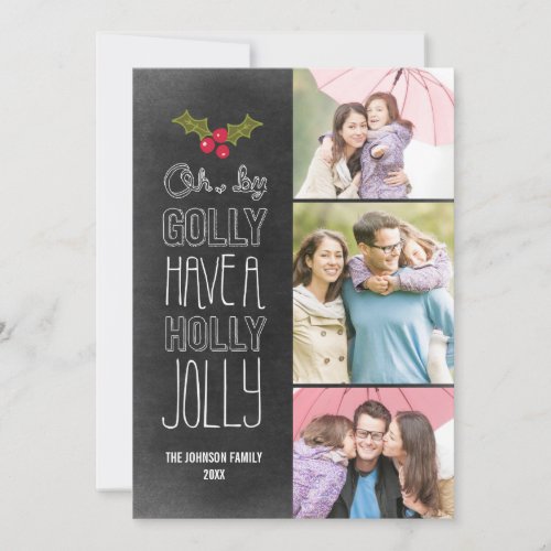 Oh By Golly Holiday Photo Card