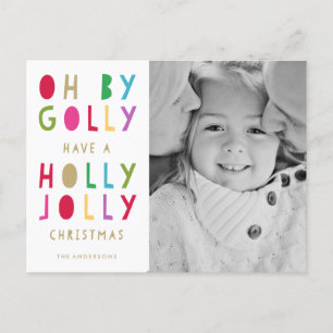 Oh By Golly   Holiday Postcard
