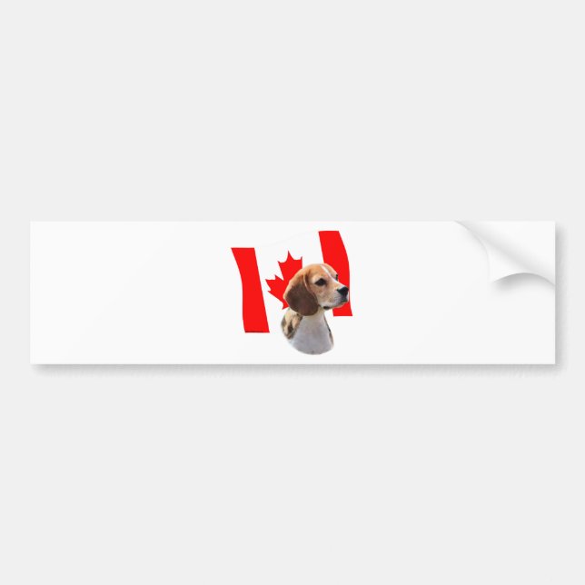 Oh Canada....and Beagles. Bumper Sticker (Front)