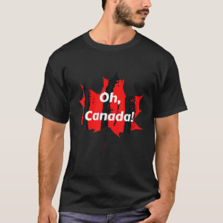 Oh Canada Canadian Pride Maple Leaf National Day E T-Shirt