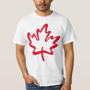Oh Canada! Day Big Red Canadain Maple Leaf T-Shirt