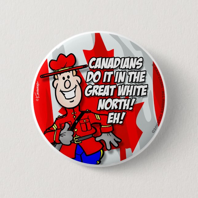 Oh Canada EH! Button (Front)