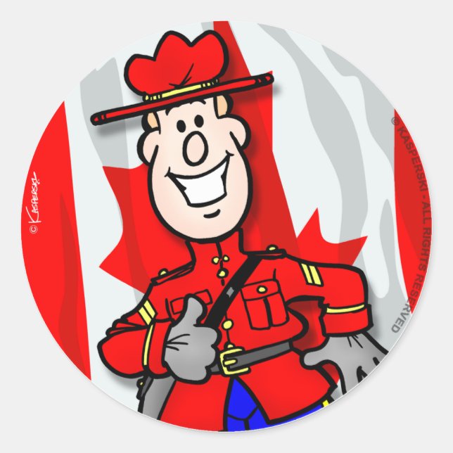 Oh Canada EH! Classic Round Sticker (Front)