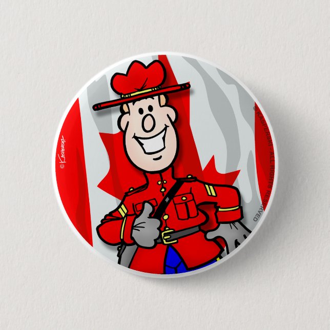 Oh Canada EH! Pinback Button (Front)