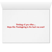 Oh Canada-happy thanksgiving-flag Cards (Inside Horizontal (Bottom))
