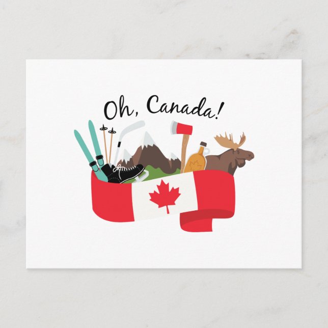 Oh Canada Postcard (Front)