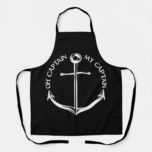 Oh Captain My Captain Apron (Front)