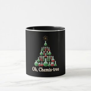 Oh Chemis-tree Funny Science Chemistry Christmas Mug