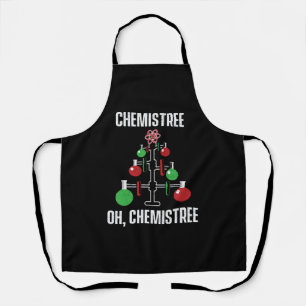 Oh Chemist Tree Chemistree Pun Science Apron