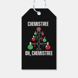 Oh Chemist Tree Chemistree Pun Science Gift Tags