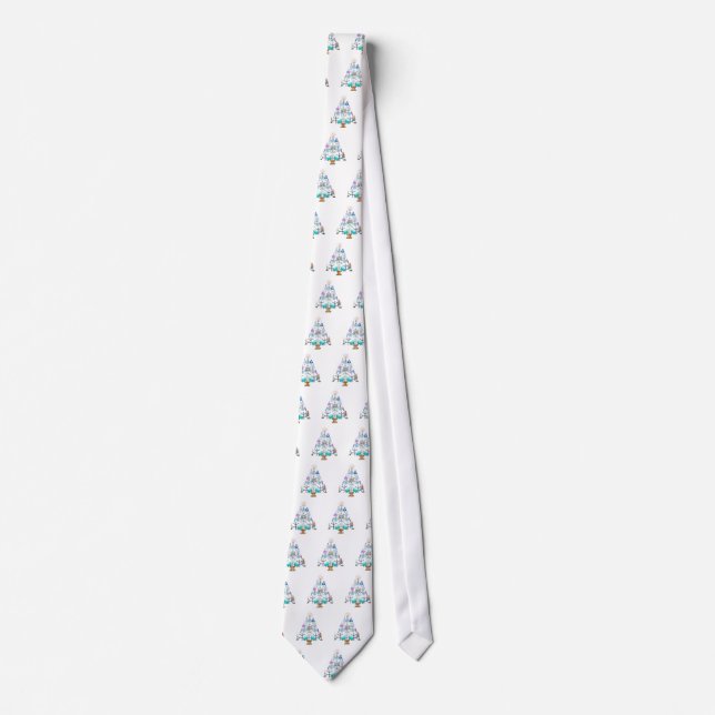 Oh Chemist Tree, Oh Christmas Tree Neck Tie (Front)