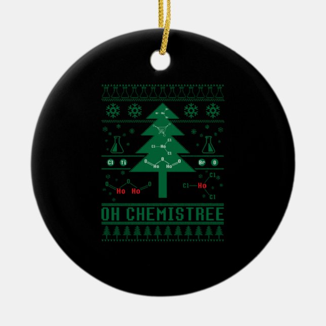 OH CHEMISTREE CERAMIC ORNAMENT (Front)