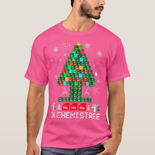 Oh Chemistree Funny Science Christmas Tree Chemist T_Shirt