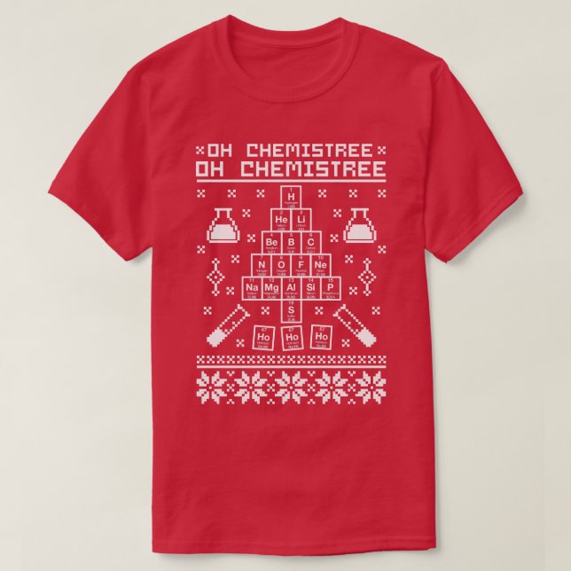 Oh Chemistree Oh Chemistree Chemistry Ugly Sweater (Design Front)