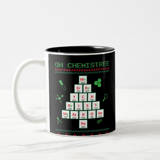 Oh Chemistree Oh Chemistree Funny Element Design Two-Tone Coffee Mug (Left)