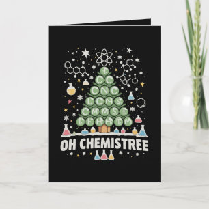 Oh Chemistree Periodic Table Chemistry Christmas Card