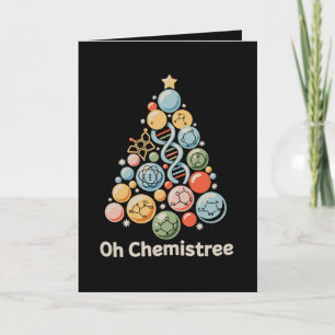 Oh Chemistree Science Chemistry Lab Christmas Xmas Card