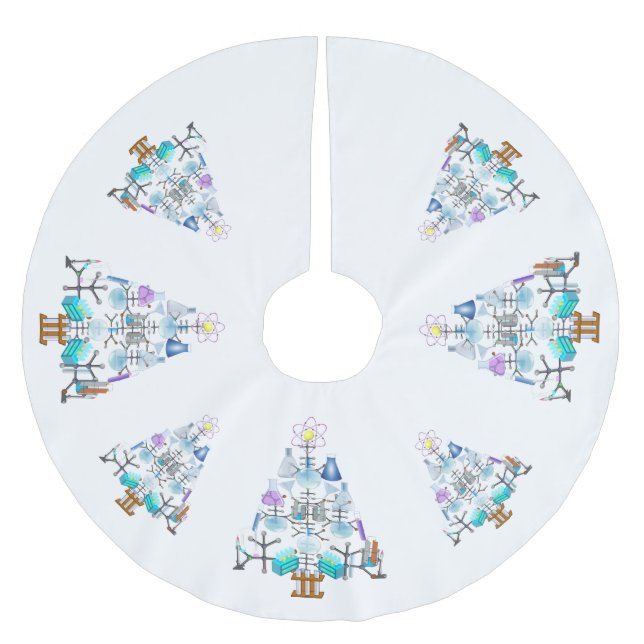 Oh Chemistry, Oh Chemist Tree Brushed Polyester Tree Skirt (Front)