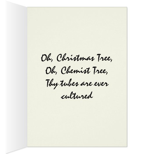 Oh Chemistry, Oh Chemist Tree Christmas (Inside (Right))