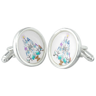 Oh Chemistry, Oh Chemist Tree Cufflinks