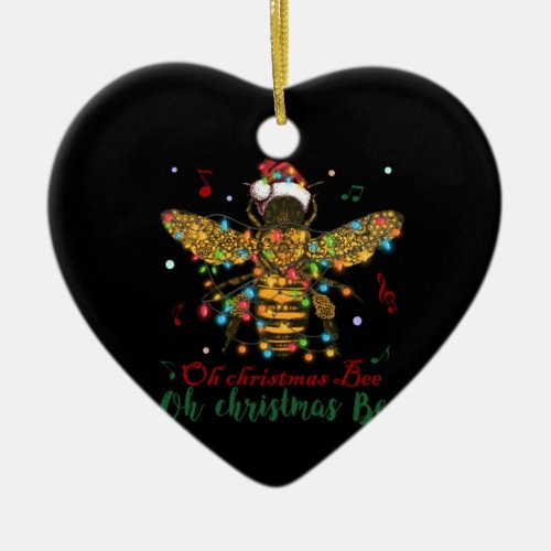 Oh Christmas Bee  Oh Christmas Bee Ceramic Ornament