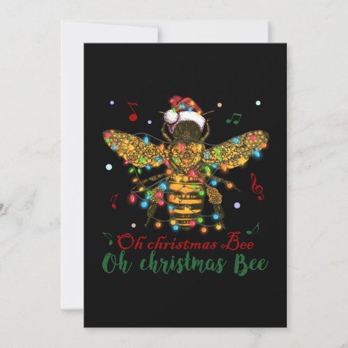 Oh Christmas Bee  Oh Christmas Bee Holiday Card