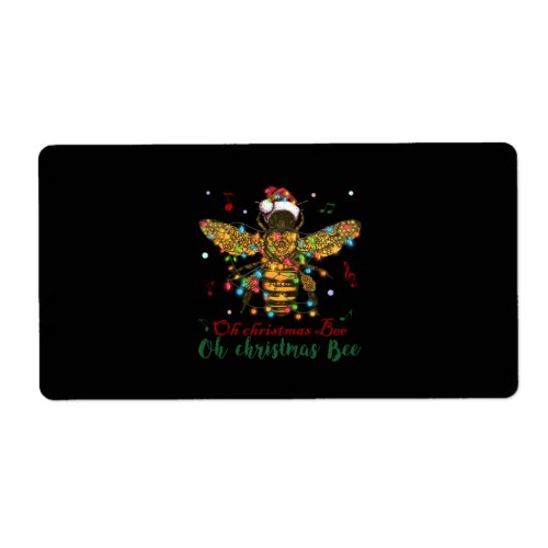 Oh Christmas Bee  Oh Christmas Bee Label