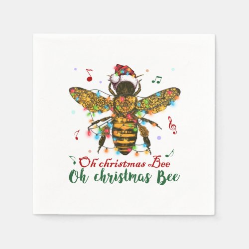 Oh Christmas Bee Oh Christmas Bee Light Napkins