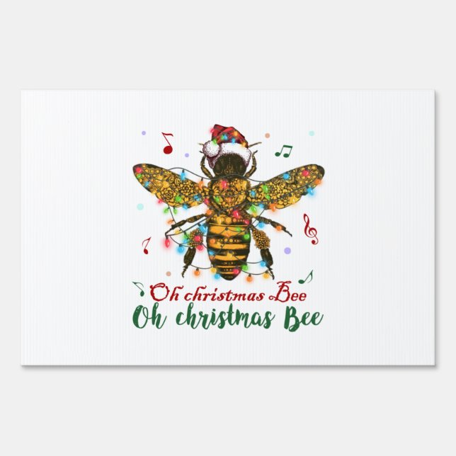 Oh Christmas Bee Oh Christmas Bee Light Sign (Front)