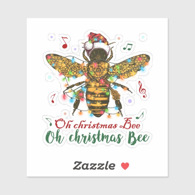 Oh Christmas Bee Oh Christmas Bee Light Sticker (Sheet)
