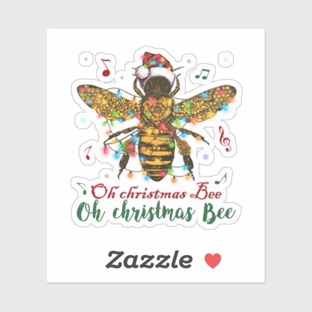 Oh Christmas Bee Oh Christmas Bee Light Sticker (Sheet)