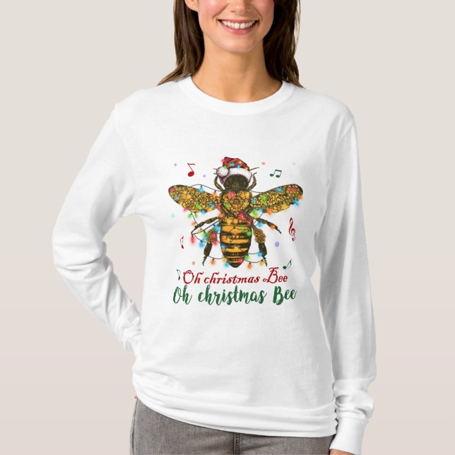 Oh Christmas Bee Oh Christmas Bee Light T-Shirt (Front)