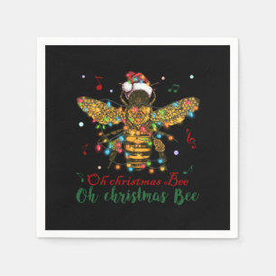 Oh Christmas Bee   Oh Christmas Bee Napkins