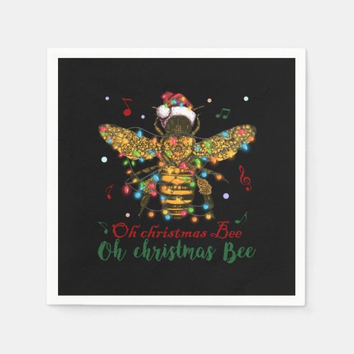 Oh Christmas Bee  Oh Christmas Bee Napkins
