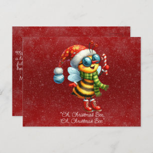"Oh, Christmas BEE, Oh, Christmas BEE" Postcard