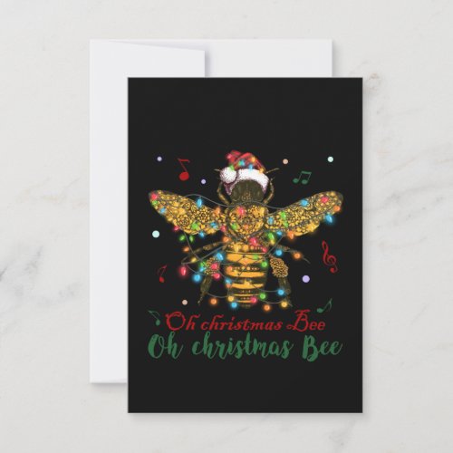 Oh Christmas Bee  Oh Christmas Bee Thank You Card