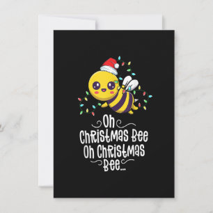 Oh Christmas Bee Xmas Family Holidays Kawaii Mom C Invitation