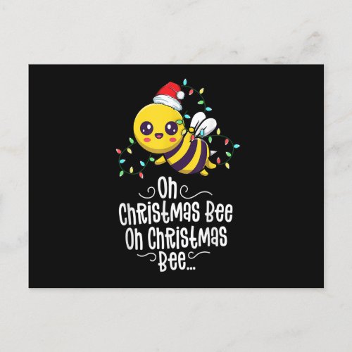 Oh Christmas Bee Xmas Family Holidays Kawaii Mom C Postcard