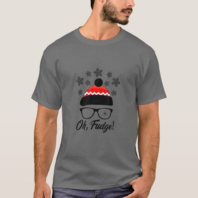Oh Christmas Funny Story, Xmas Watching Movie Gift T-Shirt (Front)