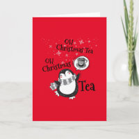 Oh Christmas Tea Penguin Lover - Tea Drinker