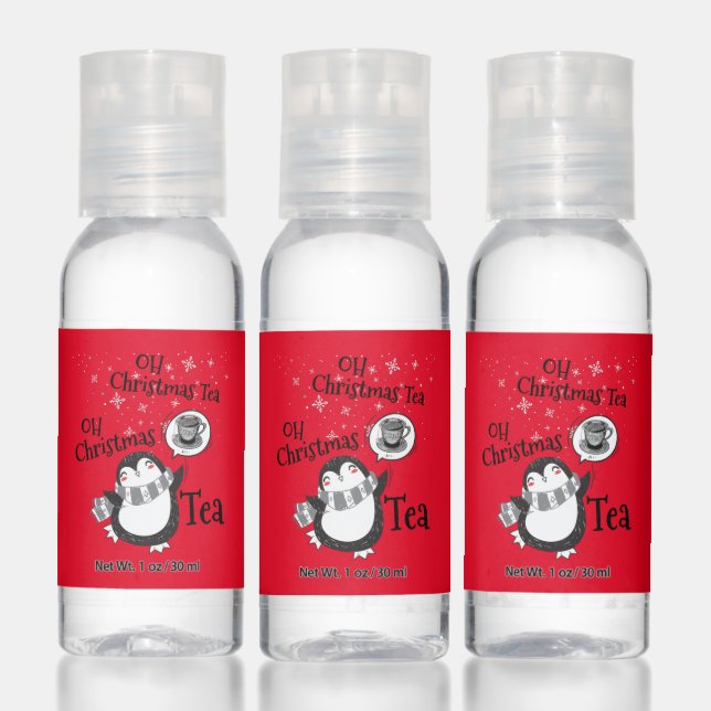 Oh Christmas Tea Penguin Lover - Tea Drinker Hand Sanitizer (Set)