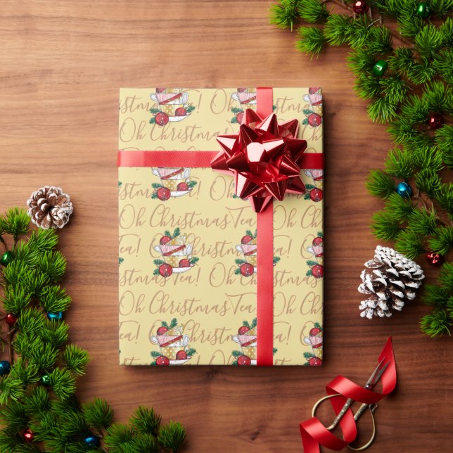 Oh Christmas Tea! Wrapping Paper (Holiday Gift)