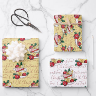 Oh Christmas Tea! Wrapping Paper Sheets