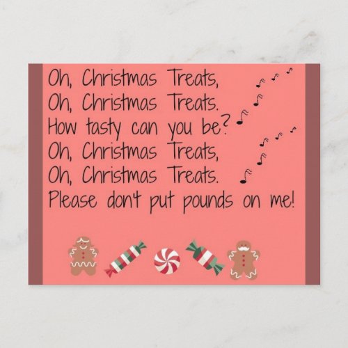 Oh Christmas Treats Postcard