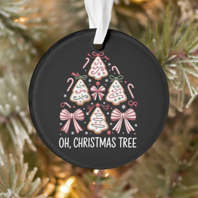 Oh Christmas Tree Cake Debbie Becky Jen Cake Lover Ornament (Tree)