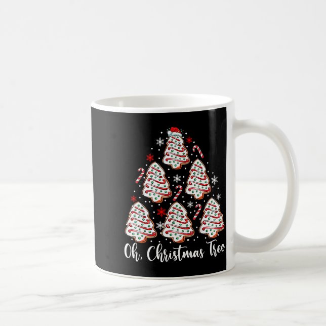 Oh Christmas Tree Cakes Debbie Becky Jen Cake Love Coffee Mug (Right)
