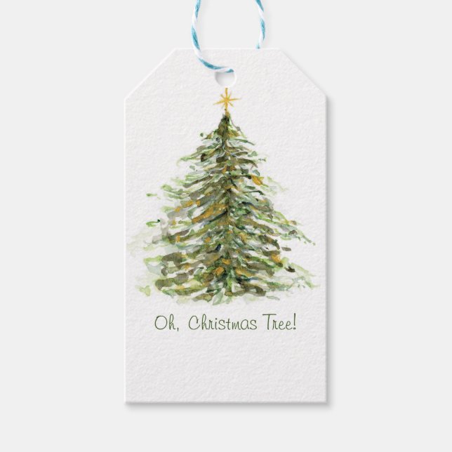 Oh, Christmas Tree  Gift Tags (Front)
